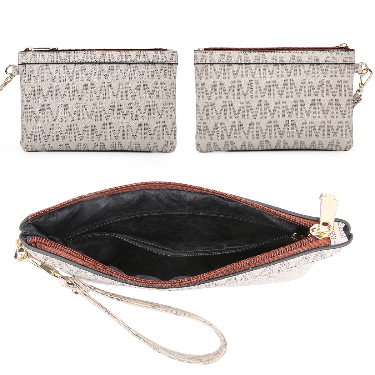 MKP Women Fashion Backpack Purse Multi Pockets Signature Anti-Theft Rucksack Travel School Shoulder Bag Handbag Wristlet