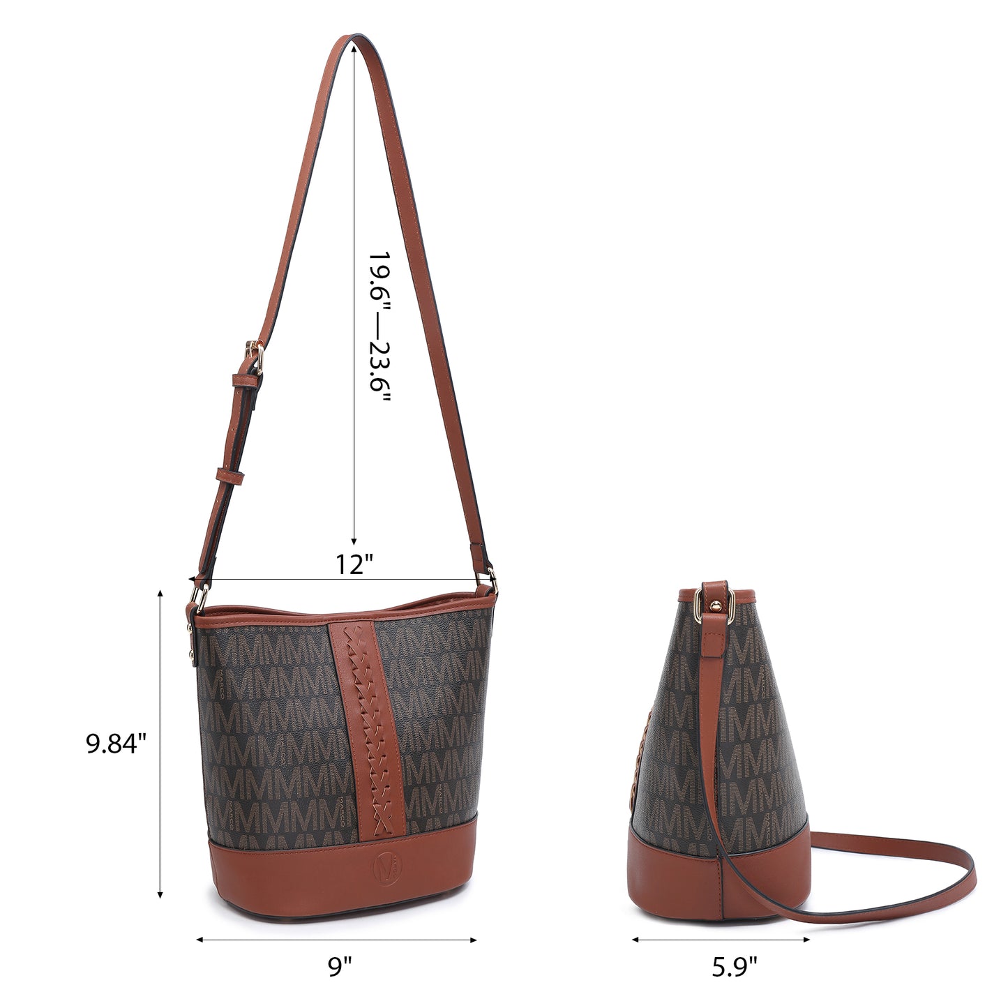 Bucket Hobo Bags for Women Vegan Leather Crossbody Purse and Handbag Designer Signature Tote Shoulder Bags