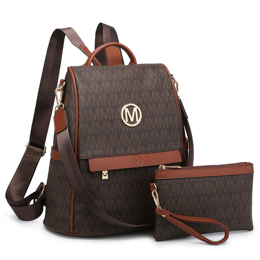 MKP Women Multipurpose Handbags Shoulder Crossbody Bag with Coin Purse  Wallet 3pcs Set 