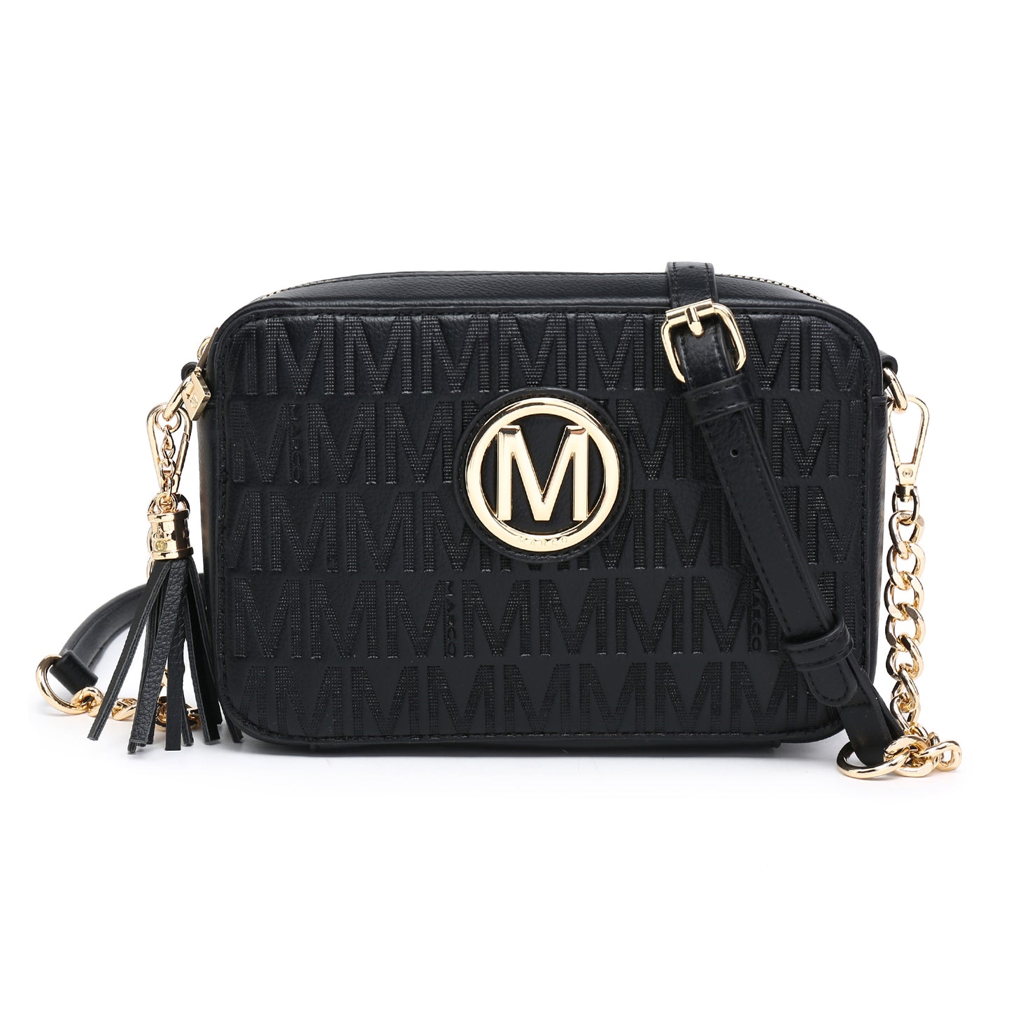 MKP Lightweight Medium Crossbody Bags Purses for Women Signature Shoulder Messenger Bag w/Front Tassel Zipper Pocket